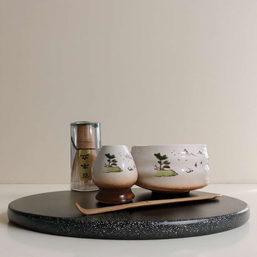 Painted Matcha Ceremony Set